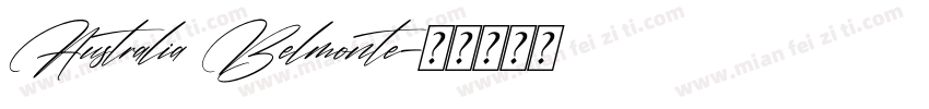 Australia Belmonte字体转换